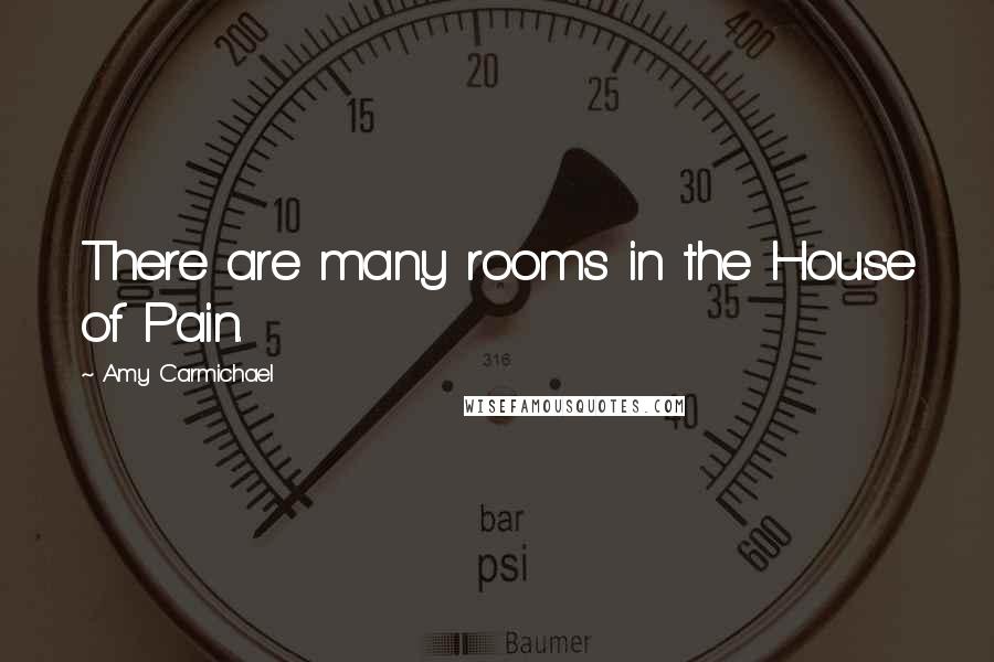 Amy Carmichael Quotes: There are many rooms in the House of Pain.