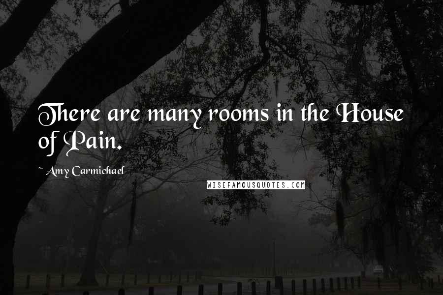 Amy Carmichael Quotes: There are many rooms in the House of Pain.