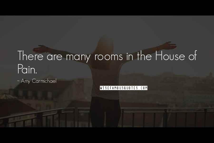 Amy Carmichael Quotes: There are many rooms in the House of Pain.