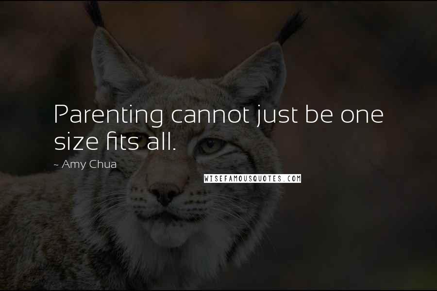 Amy Chua Quotes: Parenting cannot just be one size fits all.