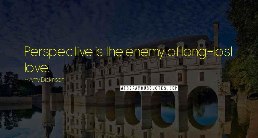 Amy Dickinson Quotes: Perspective is the enemy of long-lost love.