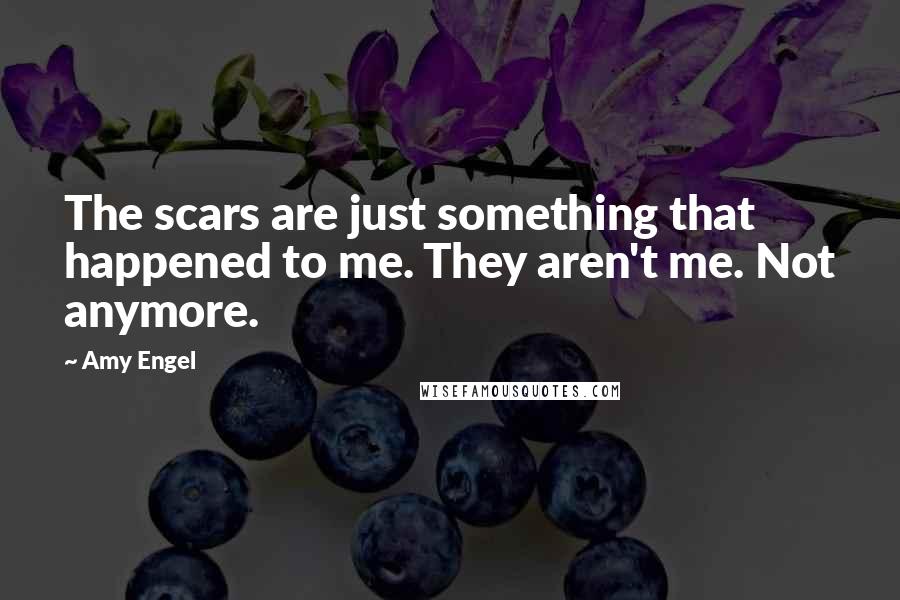 Amy Engel Quotes: The scars are just something that happened to me. They aren't me. Not anymore.