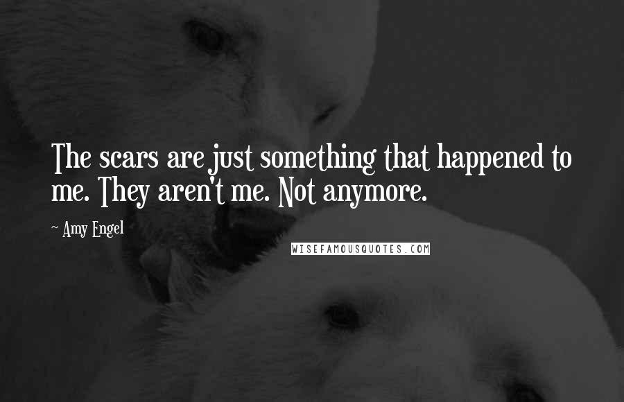 Amy Engel Quotes: The scars are just something that happened to me. They aren't me. Not anymore.