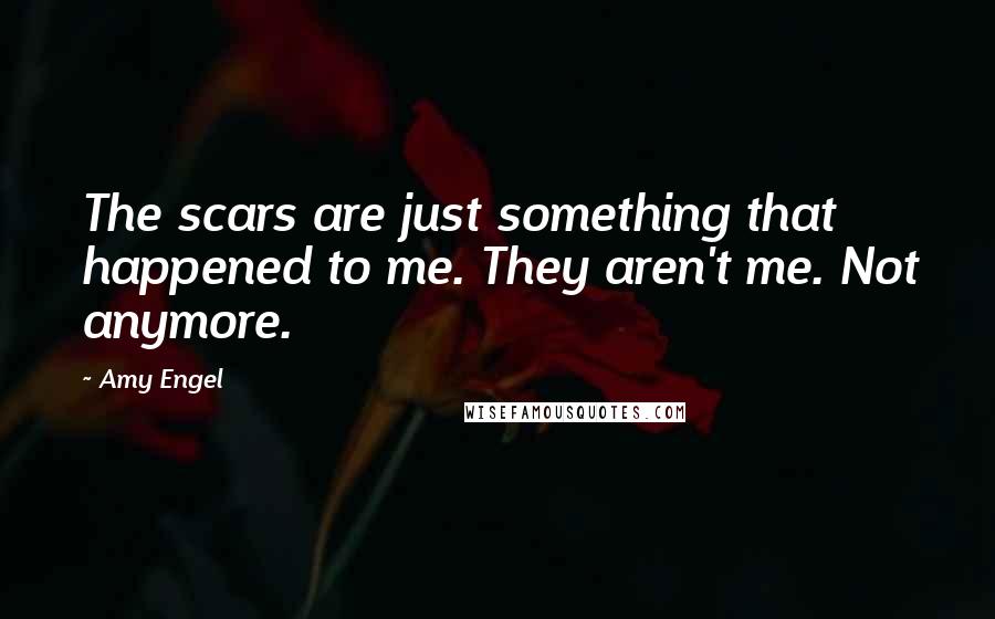 Amy Engel Quotes: The scars are just something that happened to me. They aren't me. Not anymore.