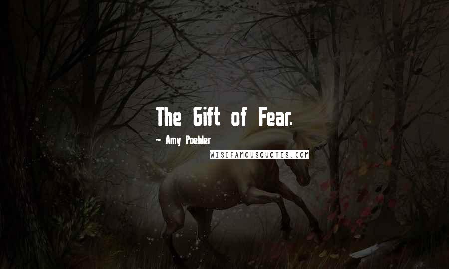 Amy Poehler Quotes: The Gift of Fear.