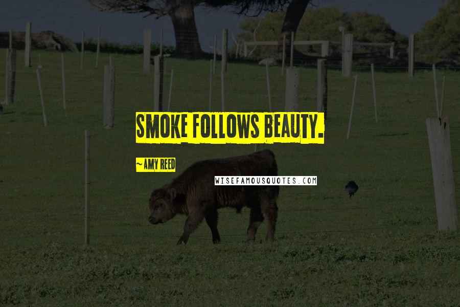 Amy Reed Quotes: Smoke follows beauty.