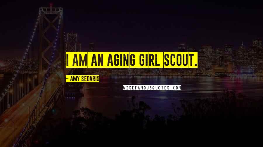 Amy Sedaris Quotes: I am an aging Girl Scout.