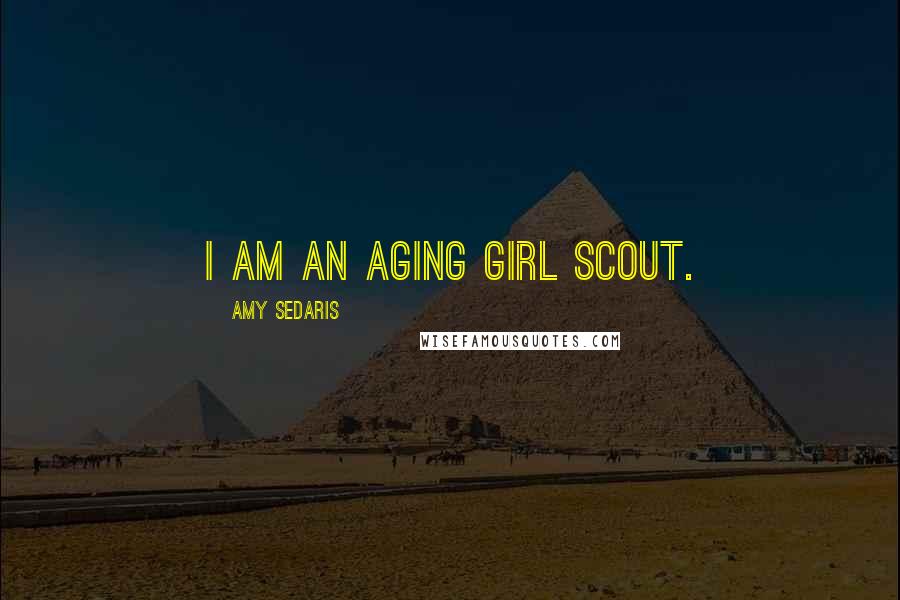 Amy Sedaris Quotes: I am an aging Girl Scout.