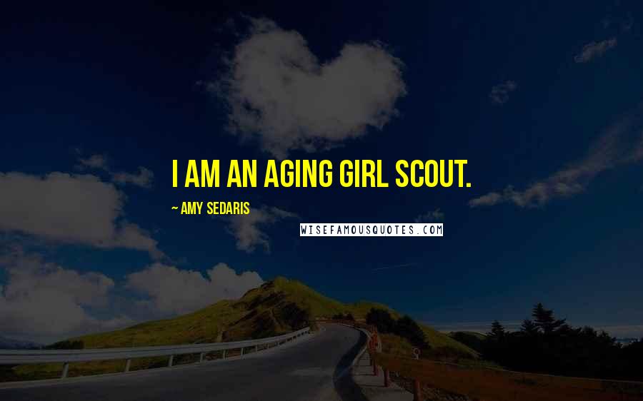 Amy Sedaris Quotes: I am an aging Girl Scout.