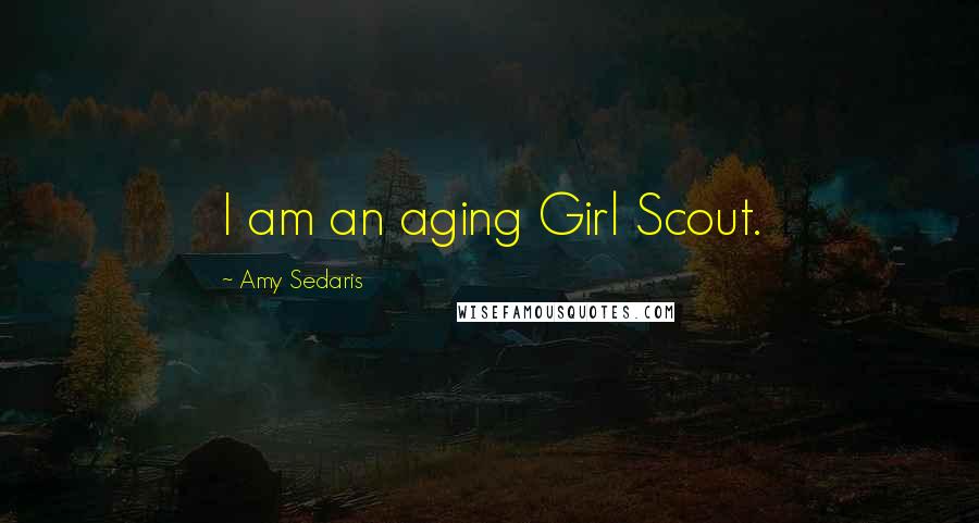 Amy Sedaris Quotes: I am an aging Girl Scout.