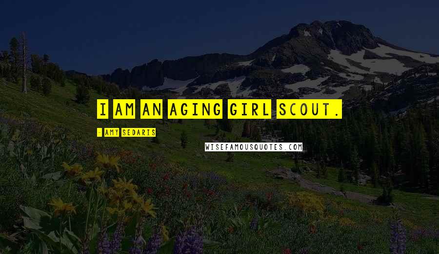 Amy Sedaris Quotes: I am an aging Girl Scout.
