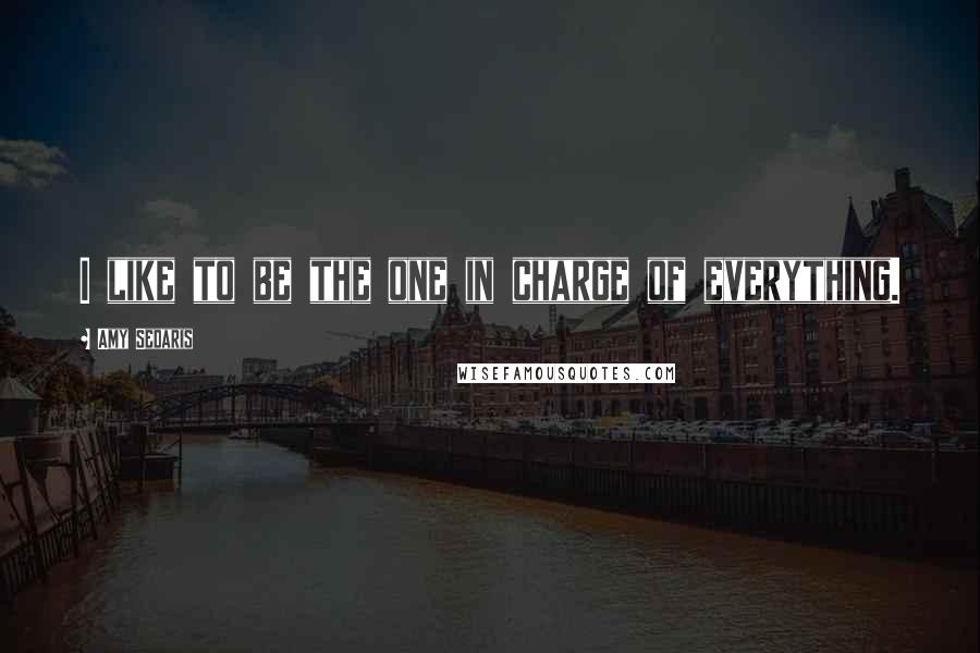 Amy Sedaris Quotes: I like to be the one in charge of everything.