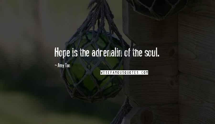 Amy Tan Quotes: Hope is the adrenalin of the soul.