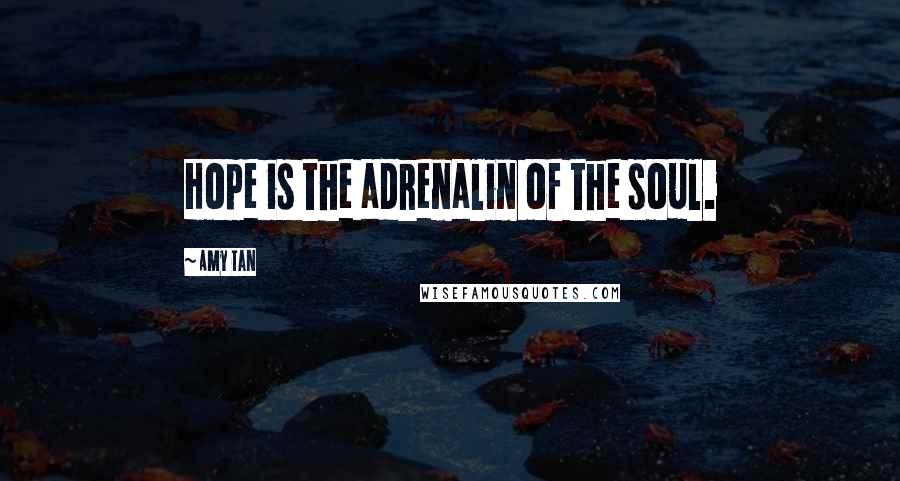 Amy Tan Quotes: Hope is the adrenalin of the soul.