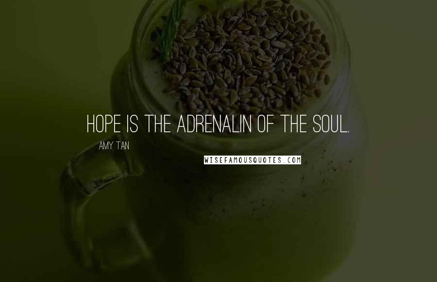 Amy Tan Quotes: Hope is the adrenalin of the soul.