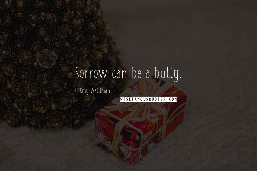 Amy Waldman Quotes: Sorrow can be a bully.