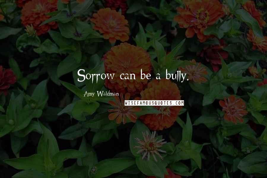 Amy Waldman Quotes: Sorrow can be a bully.