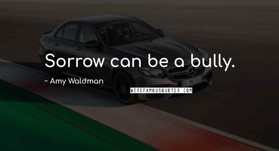 Amy Waldman Quotes: Sorrow can be a bully.