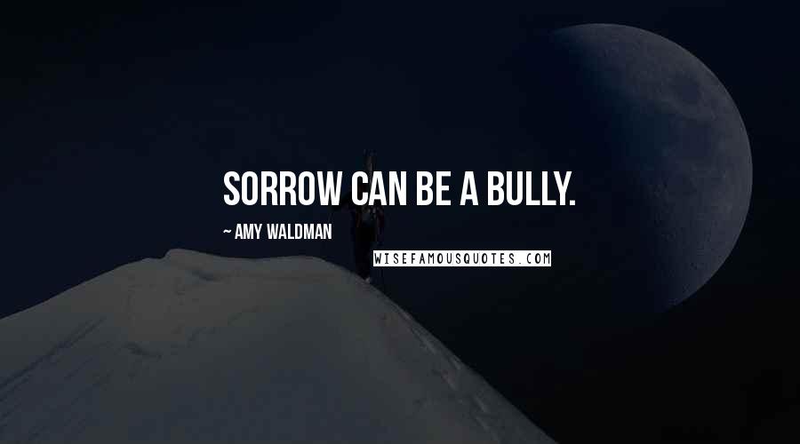 Amy Waldman Quotes: Sorrow can be a bully.