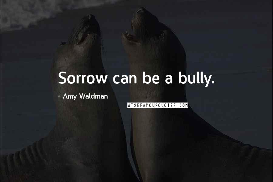 Amy Waldman Quotes: Sorrow can be a bully.