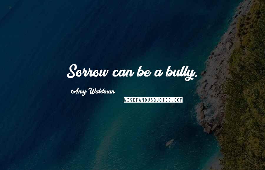 Amy Waldman Quotes: Sorrow can be a bully.