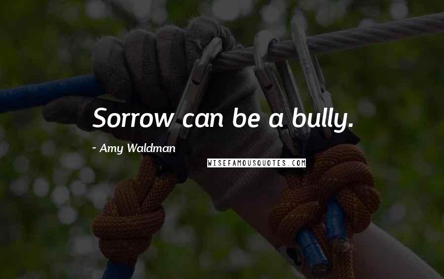 Amy Waldman Quotes: Sorrow can be a bully.