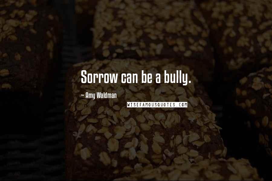 Amy Waldman Quotes: Sorrow can be a bully.