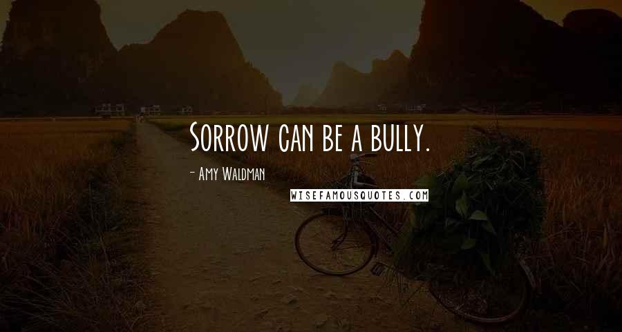 Amy Waldman Quotes: Sorrow can be a bully.