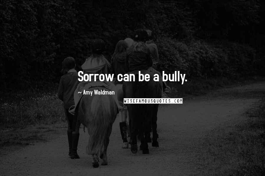 Amy Waldman Quotes: Sorrow can be a bully.