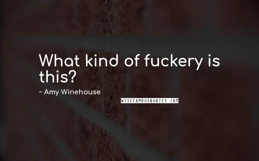 Amy Winehouse Quotes: What kind of fuckery is this?