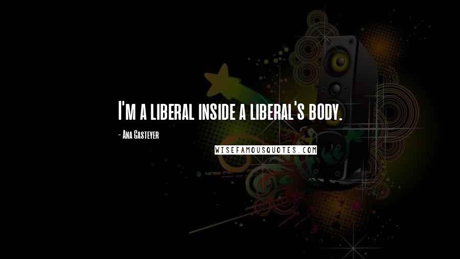 Ana Gasteyer Quotes: I'm a liberal inside a liberal's body.