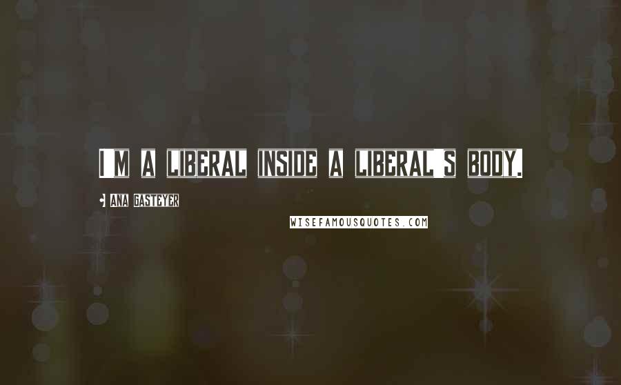Ana Gasteyer Quotes: I'm a liberal inside a liberal's body.
