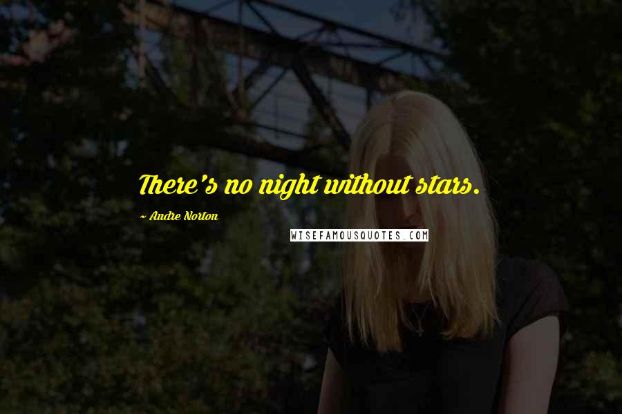 Andre Norton Quotes: There's no night without stars.