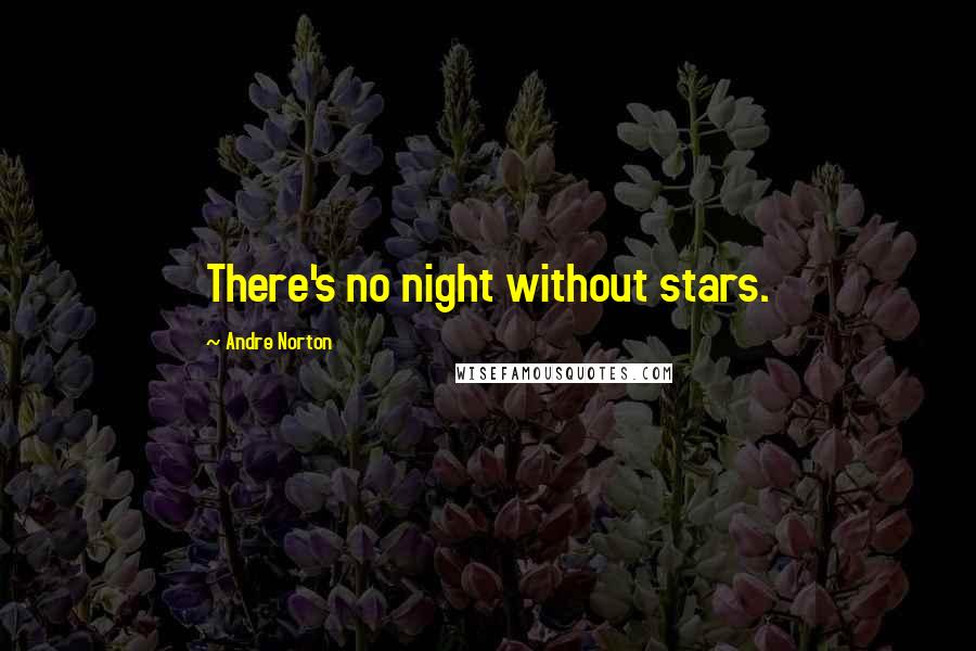 Andre Norton Quotes: There's no night without stars.