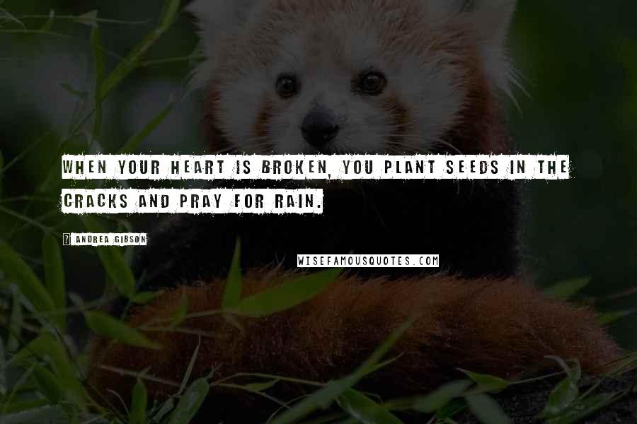 Andrea Gibson Quotes: When your heart is broken, you plant seeds in the cracks and pray for rain.