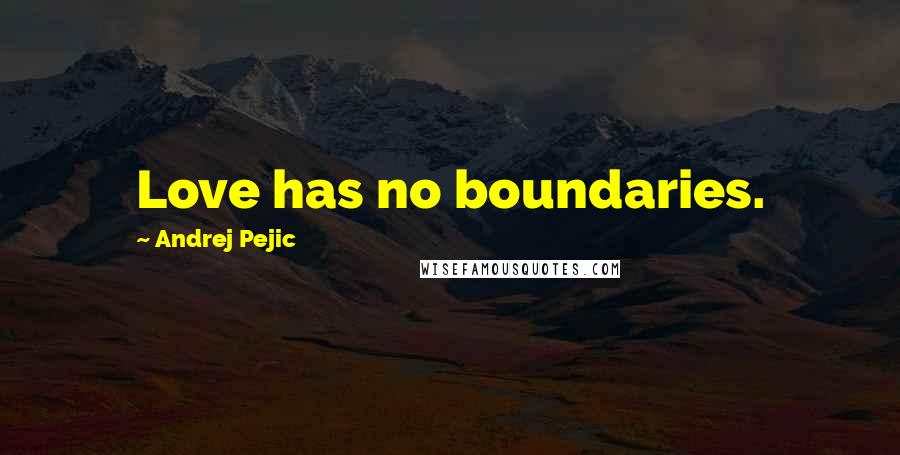 Andrej Pejic Quotes: Love has no boundaries.