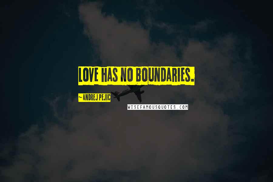 Andrej Pejic Quotes: Love has no boundaries.