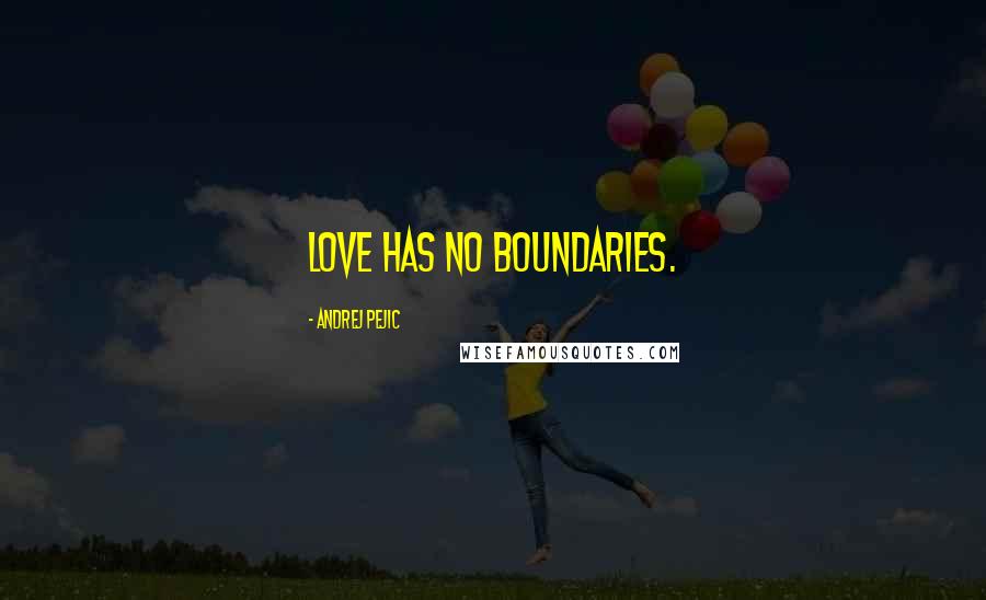 Andrej Pejic Quotes: Love has no boundaries.