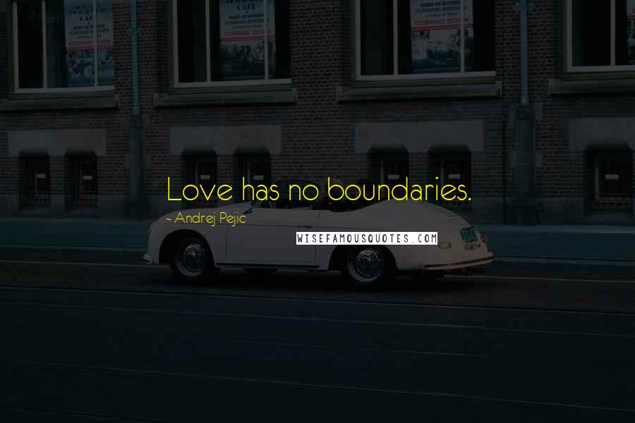 Andrej Pejic Quotes: Love has no boundaries.