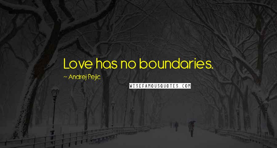 Andrej Pejic Quotes: Love has no boundaries.