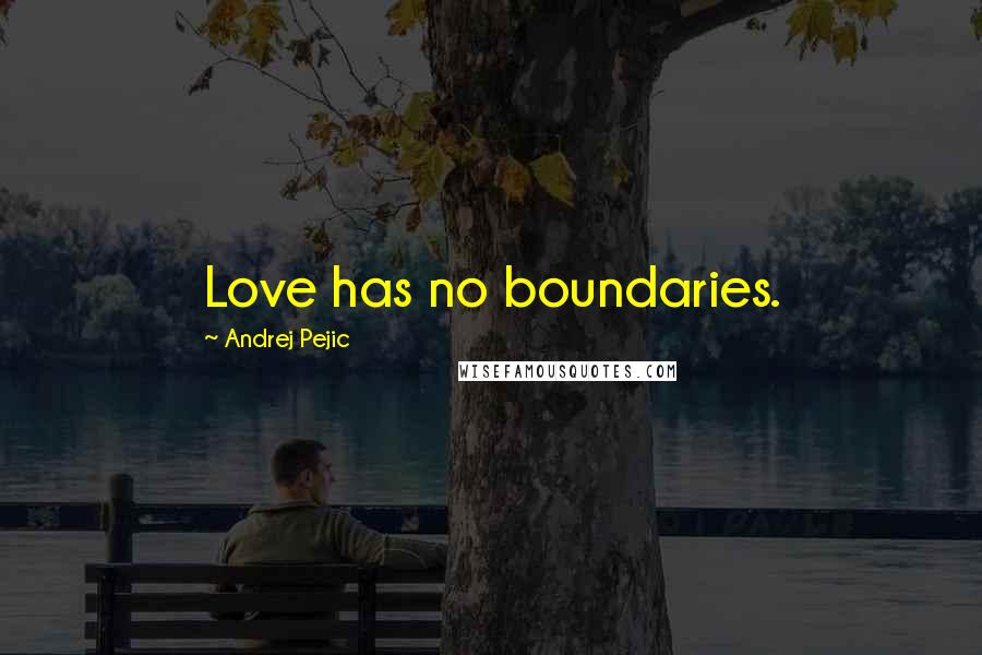 Andrej Pejic Quotes: Love has no boundaries.