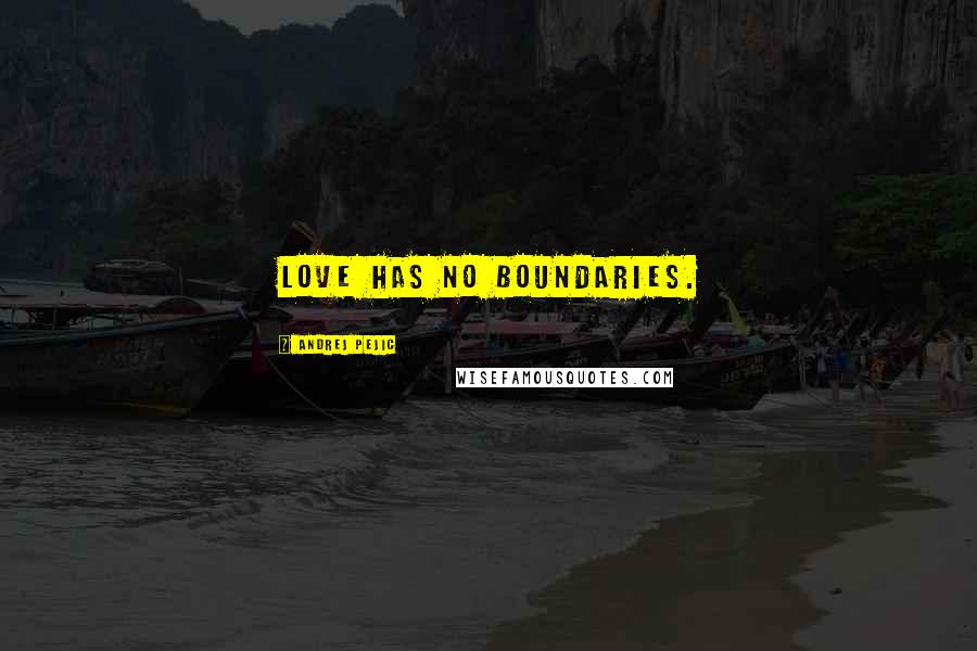 Andrej Pejic Quotes: Love has no boundaries.