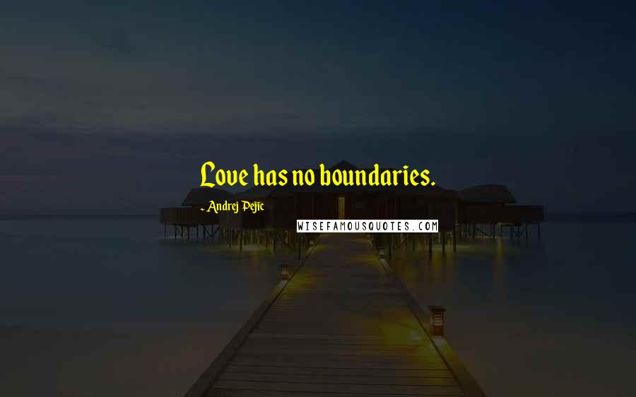 Andrej Pejic Quotes: Love has no boundaries.