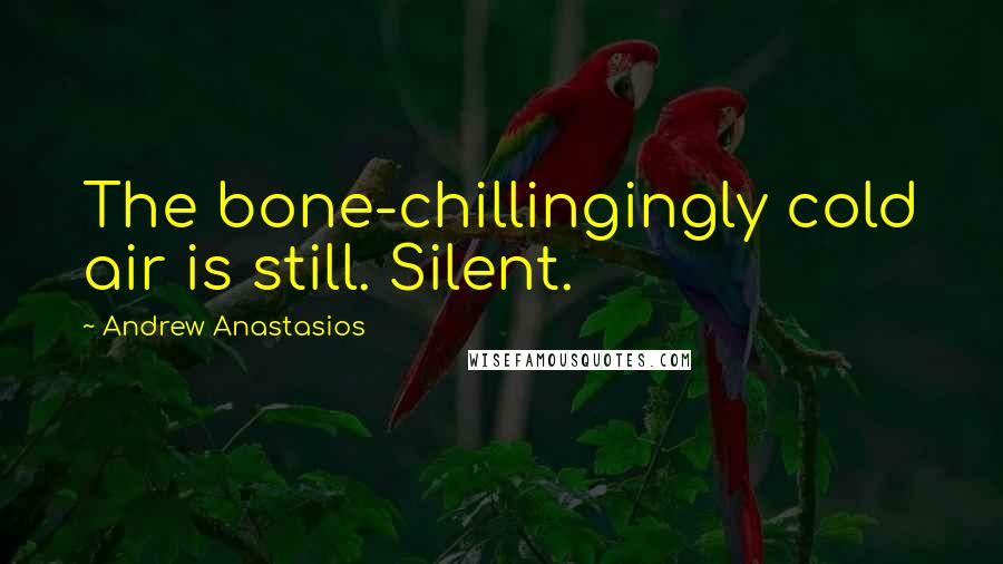 Andrew Anastasios Quotes: The bone-chillingingly cold air is still. Silent.