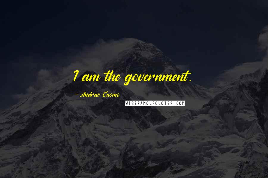 Andrew Cuomo Quotes: I am the government.