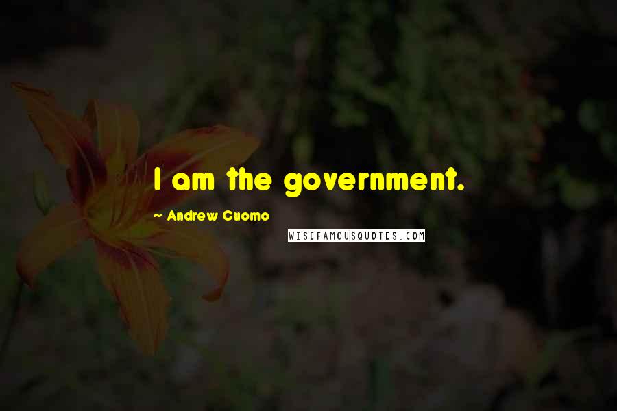 Andrew Cuomo Quotes: I am the government.