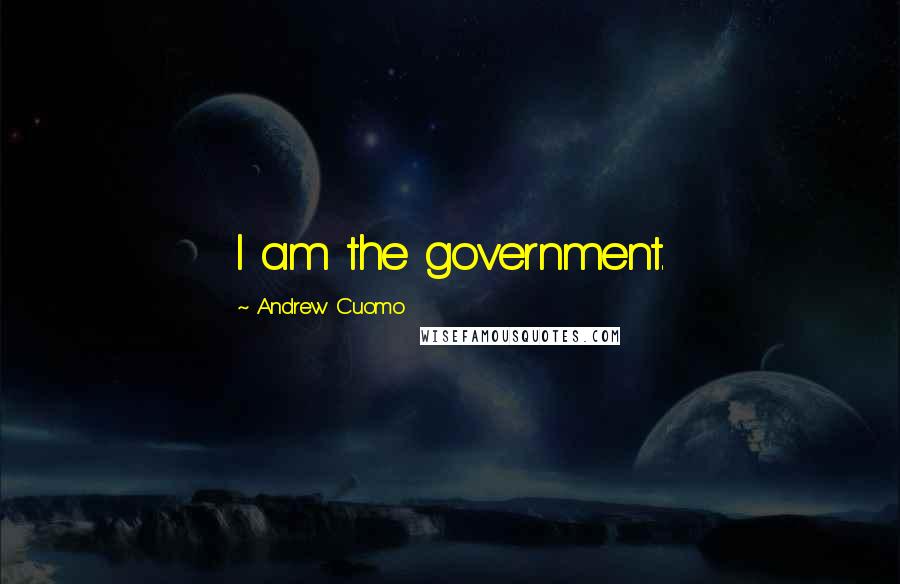 Andrew Cuomo Quotes: I am the government.