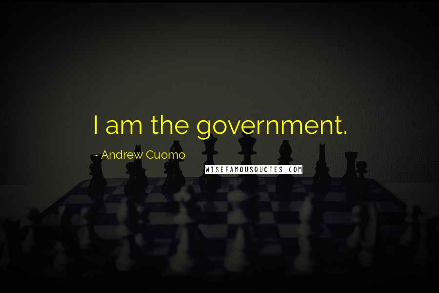 Andrew Cuomo Quotes: I am the government.