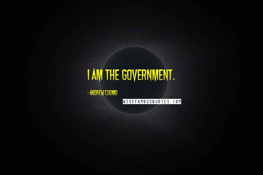 Andrew Cuomo Quotes: I am the government.