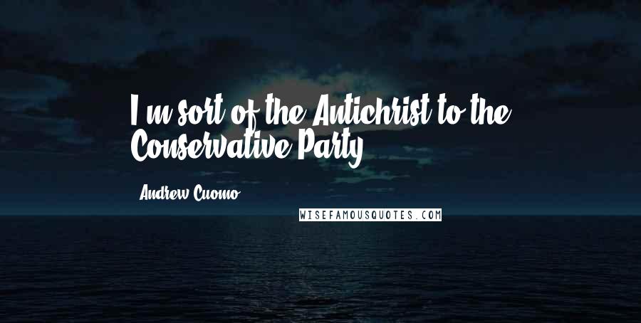 Andrew Cuomo Quotes: I'm sort of the Antichrist to the Conservative Party.